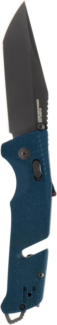 SOG Trident at Ambidextrous Professional Tanto Folding Knives | Heat-Treated CRYO D2 3.75" Stainless Steel Blade