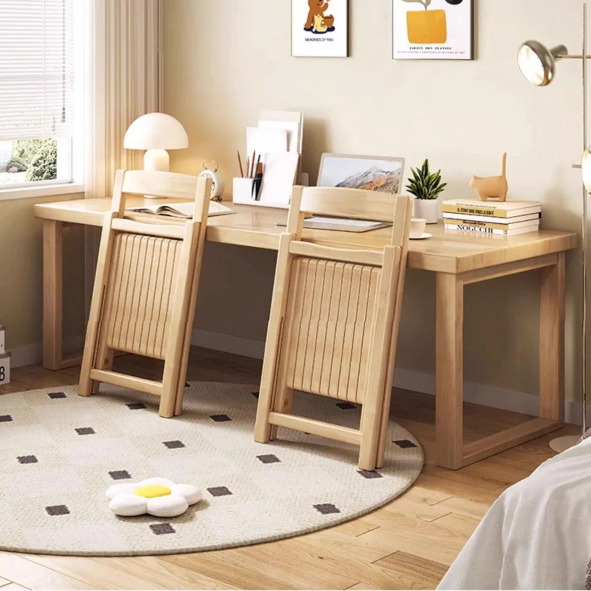 Solid - wood Folding Chair / Foldable Backrest Chair for Home Use / Dining Chair, Office Chair, Mahjong Chair / Simple Leisure Chair for Bedroom
