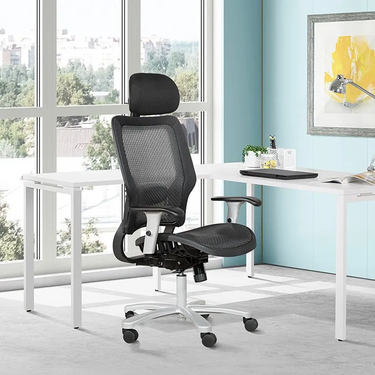 Space Big & Tall Air Grid® Manager's Chair with Headrest - 63-11A653RHM
