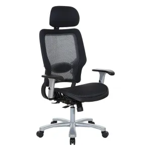 Space Big & Tall Air Grid® Manager's Chair with Headrest - 63-11A653RHM