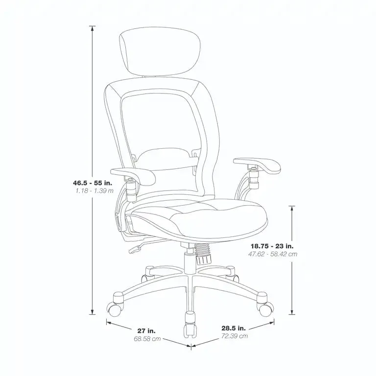 Space Professional Light AirGrid Back Chair - 36806