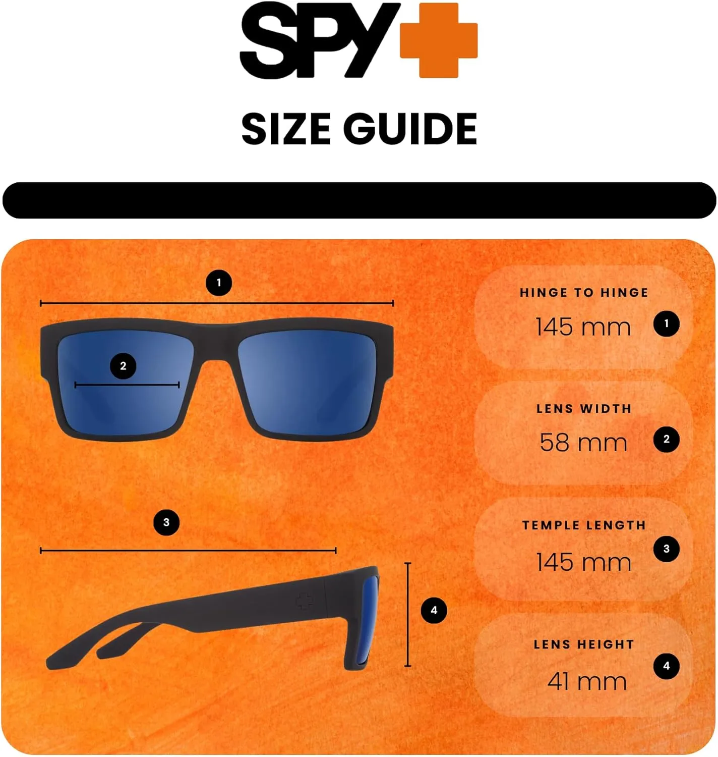 SPY Cyrus Square Sunglasses for Men for Women   BUNDLE with Designer iWear Eyewear Kit