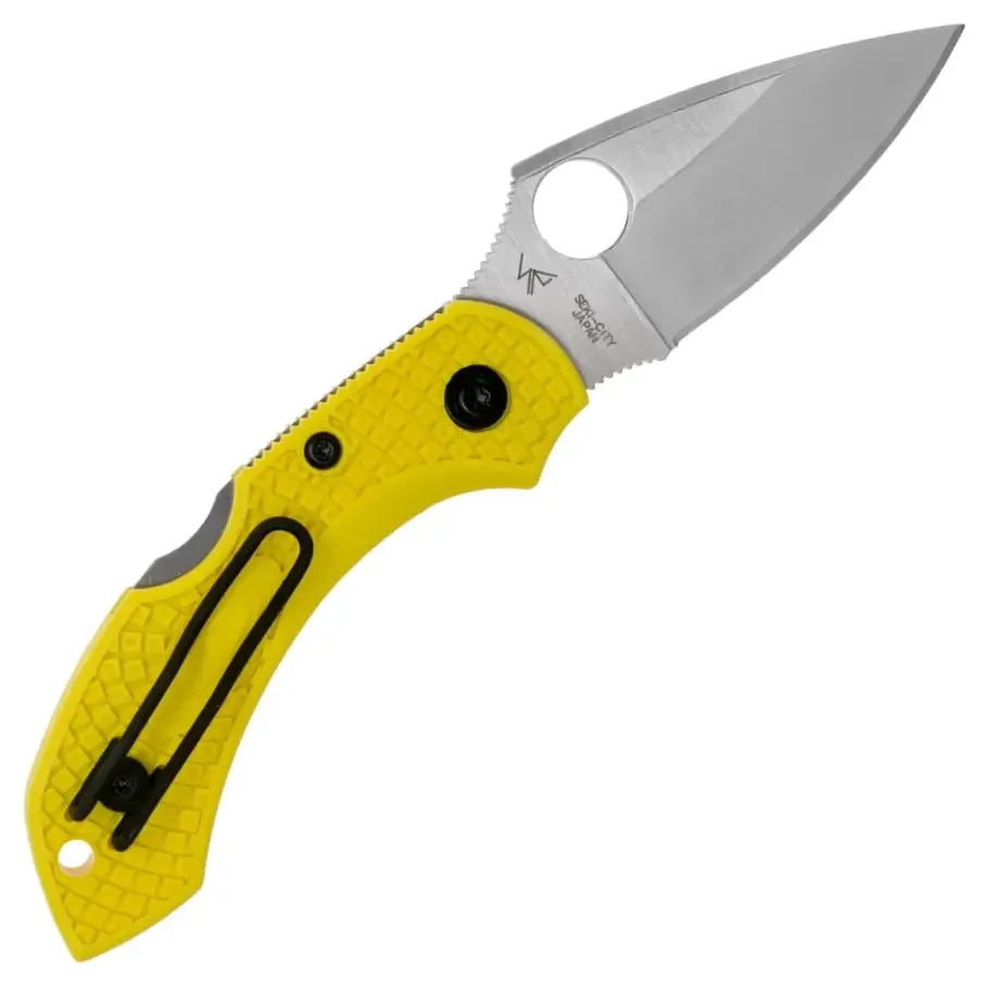 Spyderco Dragonfly 2 Salt FRN Yellow 2.28" Plain Edge Folding Pocket Knife (C28PYL2)