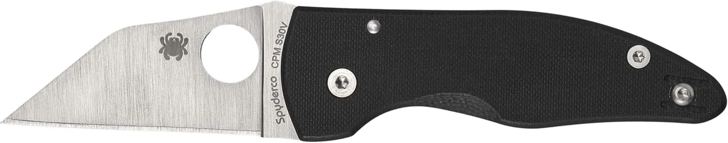 Spyderco Knives Microjimbo C264GP Black G-10 and CPM-S30V Stainless Pocket Knife