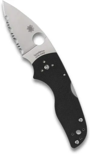 Spyderco Lil' Native 5.89" Signature Folding Knife with Back Lock and 2.42" CPM S30V Steel Blade - SpyderEdge Serration - C230MBGS