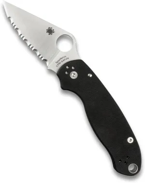 Spyderco Para 3 Signature Folding Utility Pocket Knife with 2.95" Stainless Steel Blade and G-10 Handle - Everyday Carry - SpyderEdge - C223GS