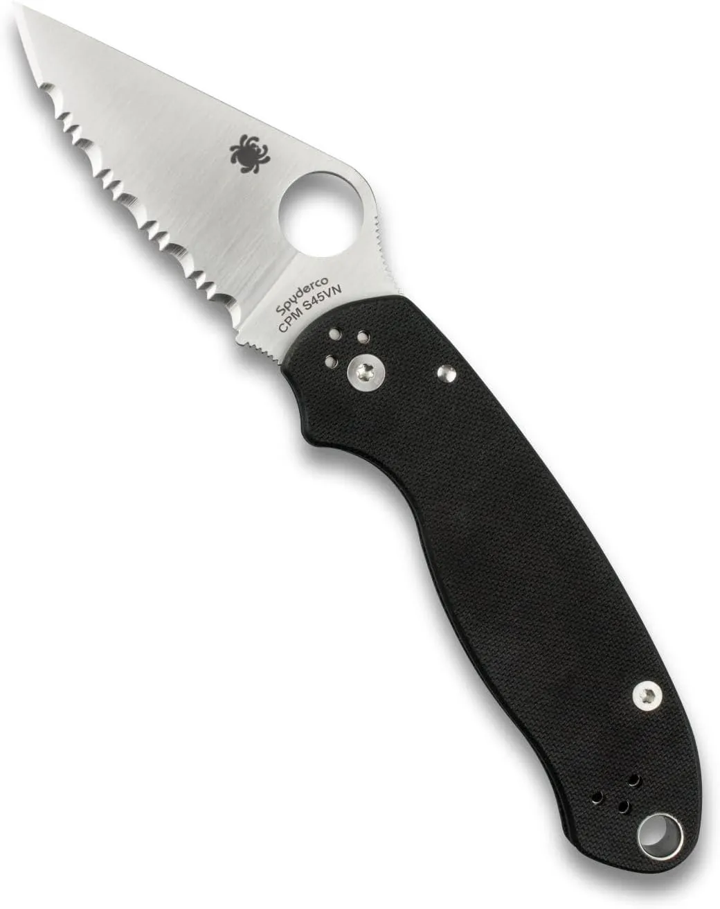 Spyderco Para 3 Signature Folding Utility Pocket Knife with 2.95" Stainless Steel Blade and G-10 Handle - Everyday Carry - SpyderEdge - C223GS