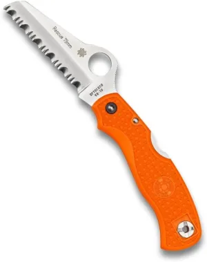 Spyderco Rescue 79mm Folding Pocket Knife with 3.09" VG-10 Steel Blade and Orange FRN Handle - SpyderEdge - C45SOR
