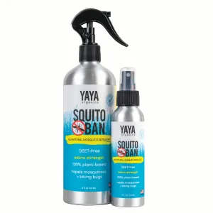 SQUITO BAN® All-Natural Mosquito Repellent BUNDLE (16 oz / 4 oz )