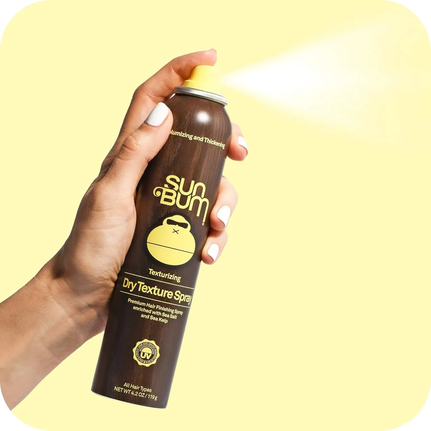 Sun Bum Dry Texture Spray | Vegan and Cruelty Free Buildable Volume Texture Spray with Matte Hold | 4.2 oz