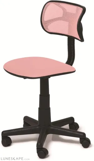 Swivel Mesh Desk Chair, Blush 21D X 21W X 34H In