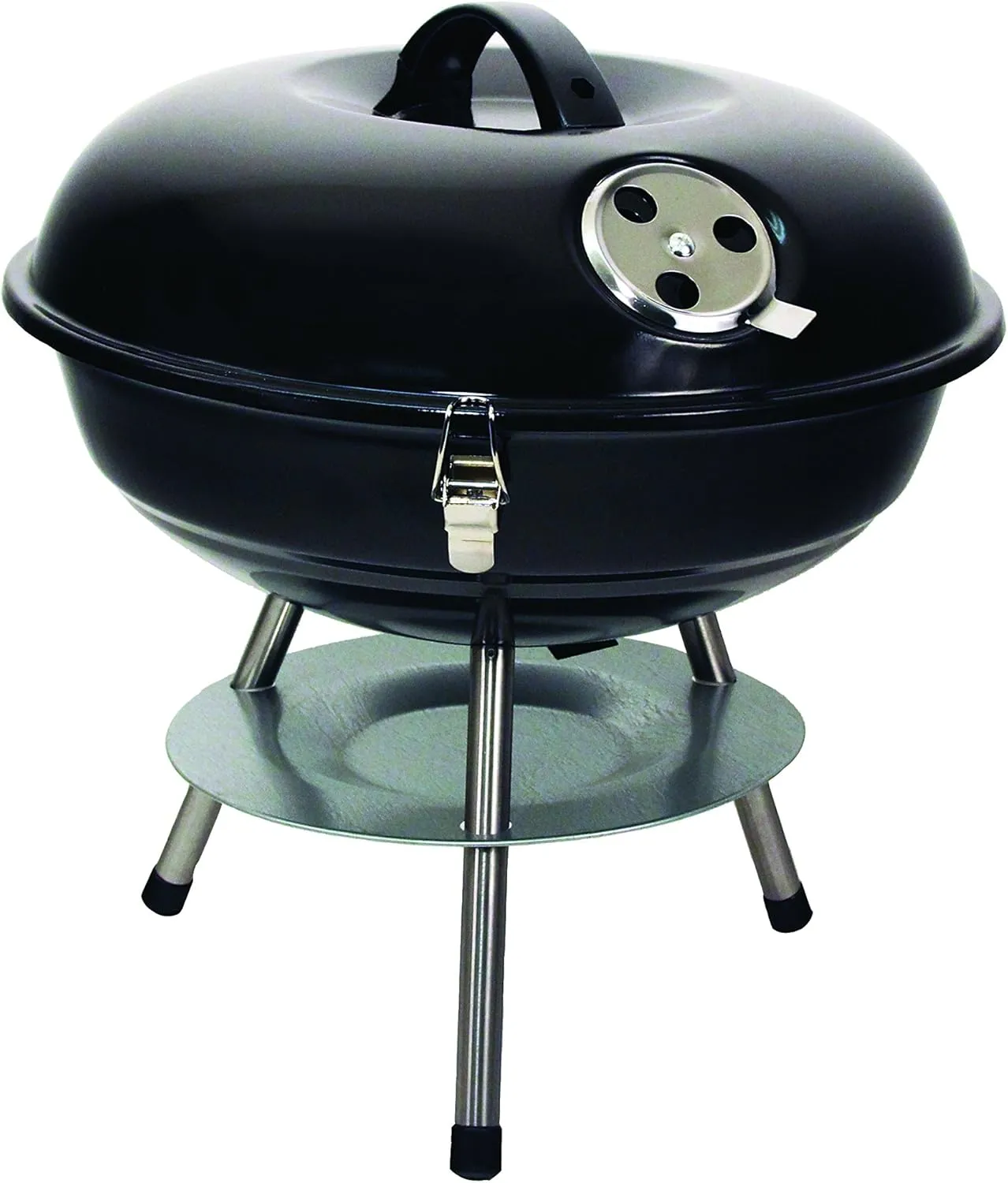 Texsport Barbecue Mini Portable Charcoal BBQ Grill, Black