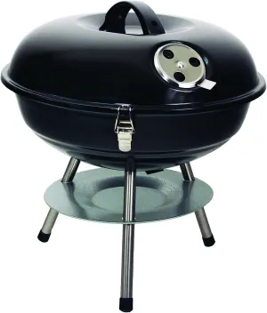 Texsport Barbecue Mini Portable Charcoal BBQ Grill, Black