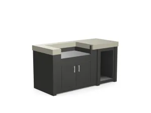 The Morris - 71" Outdoor Kitchen Island - Custom Design Ref: OXJSRN
