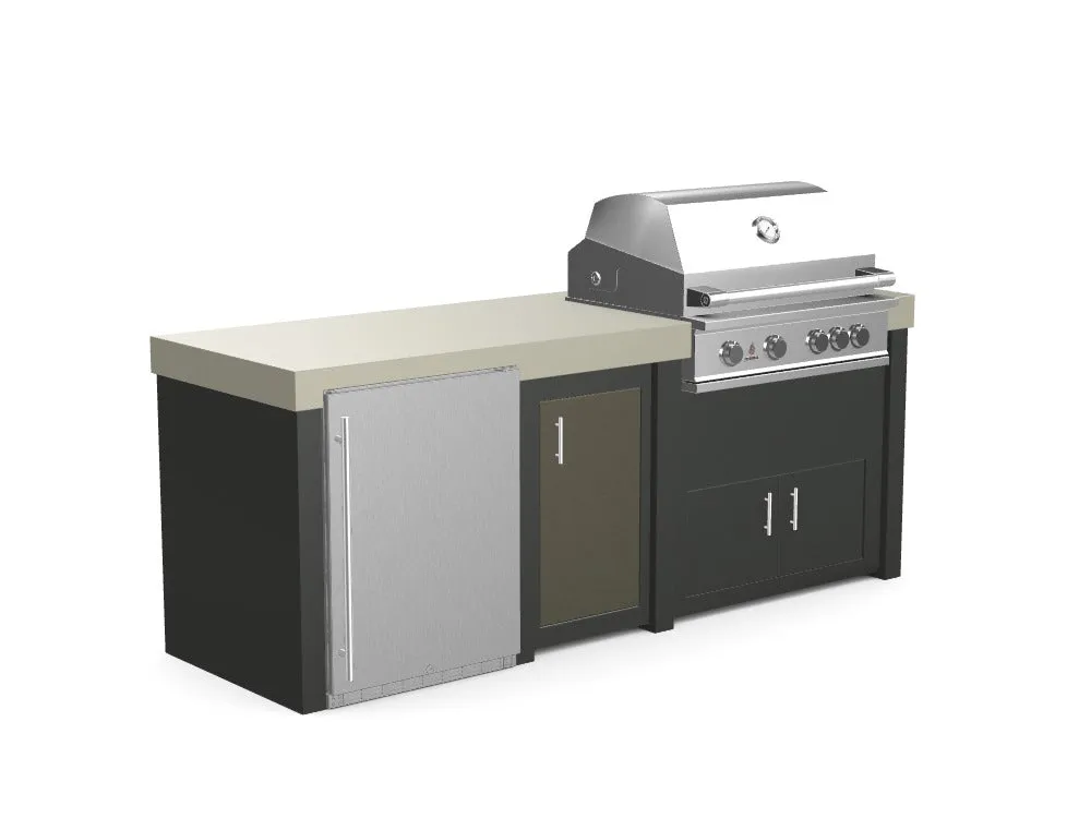 The Sullivan - 92" Outdoor Kitchen Island - Custom Design Ref: 40ZYGN