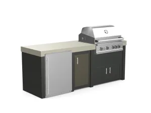 The Sullivan - 92" Outdoor Kitchen Island - Custom Design Ref: 40ZYGN