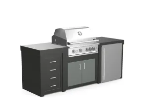 The Sullivan - 92" Outdoor Kitchen Island - Custom Design Ref: CQ9SLI