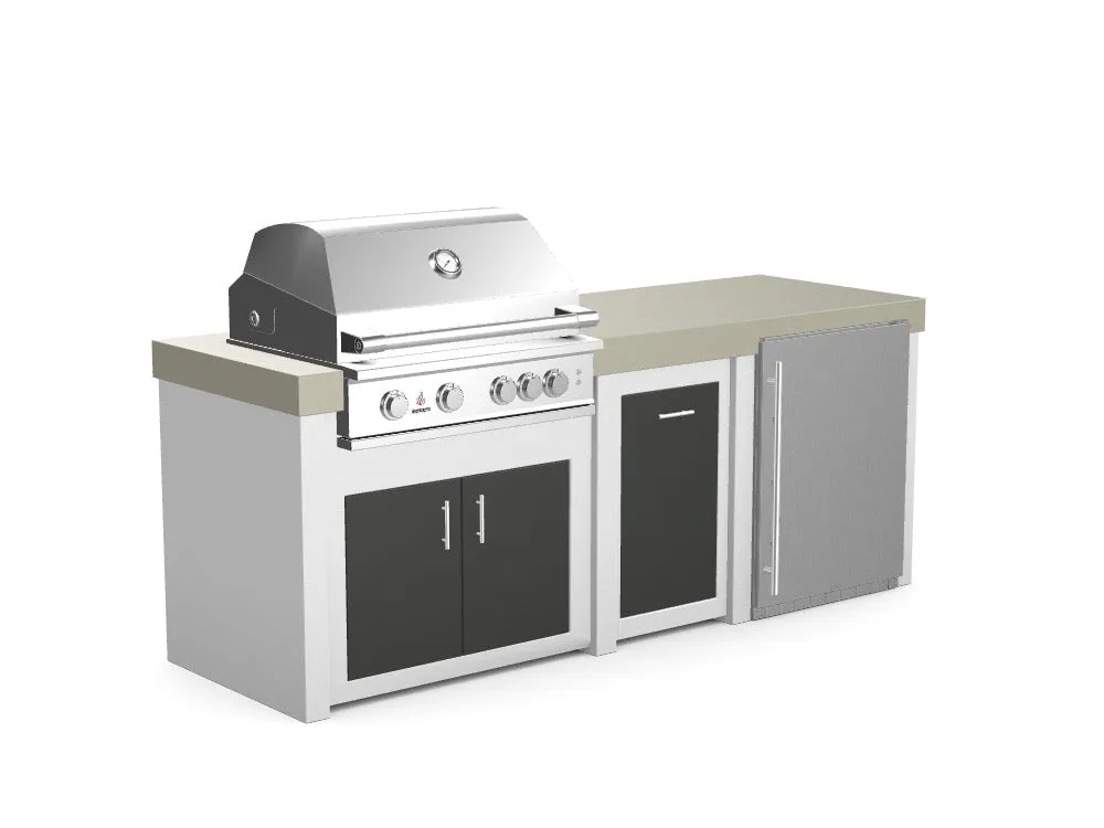 The Sullivan - 92" Outdoor Kitchen Island - Custom Design Ref: DRG6EK