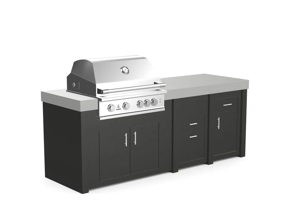 The Sullivan - 92" Outdoor Kitchen Island - Custom Design Ref: EGCIYO