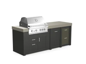 The Sullivan - 92" Outdoor Kitchen Island - Custom Design Ref: I24GET