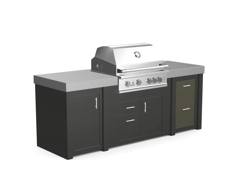 The Sullivan - 92" Outdoor Kitchen Island - Custom Design Ref: TO9TCV