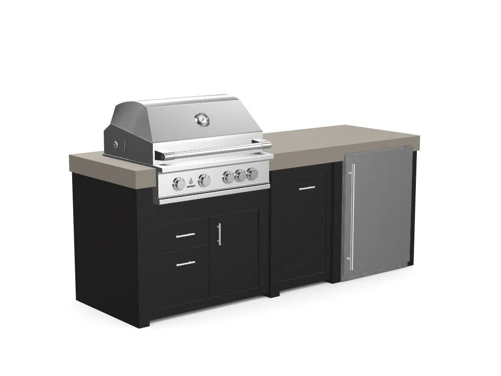 The Sullivan - 92" Outdoor Kitchen Island - Custom Design Ref: W7AYO1