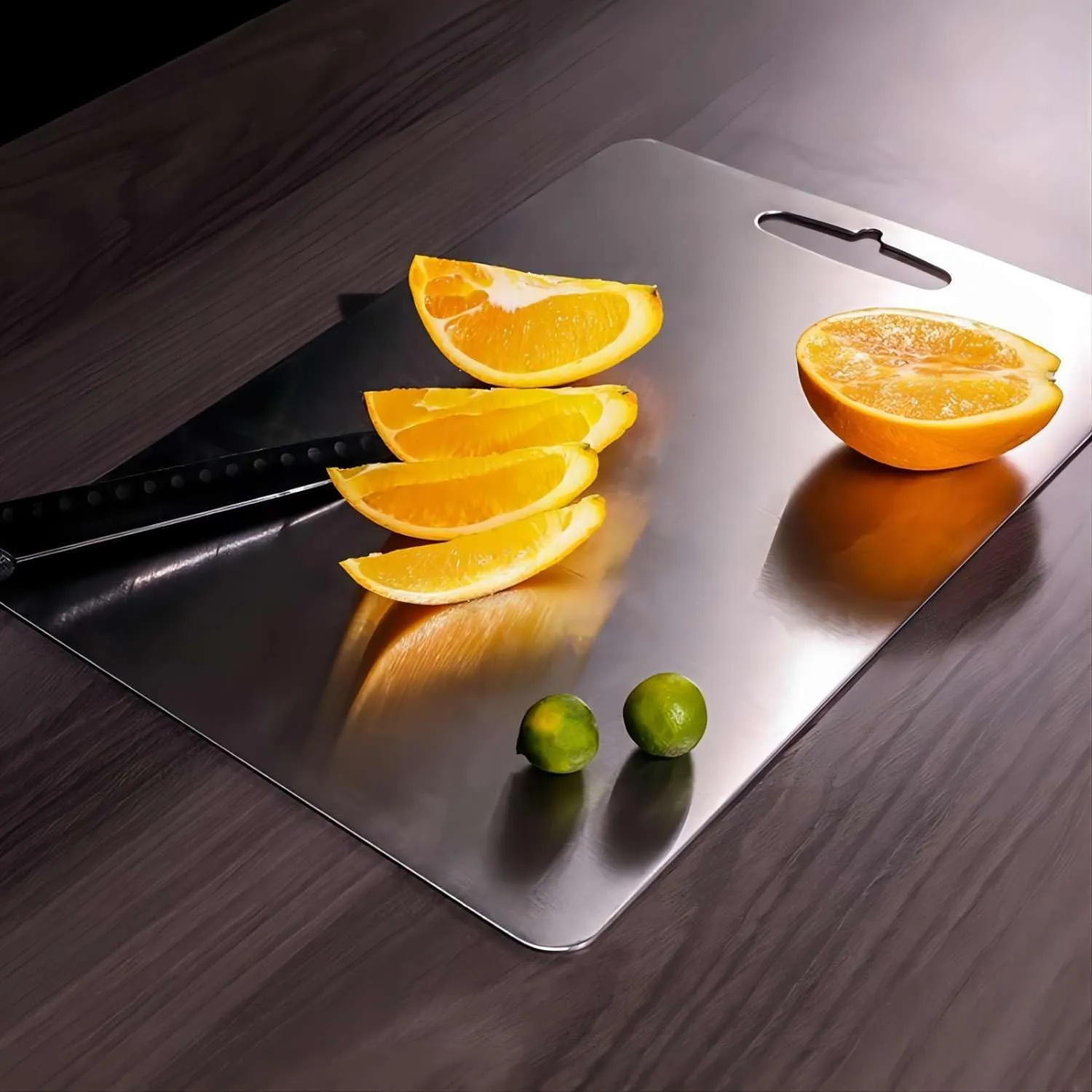 Titanium Cutting Board Set of 3, Titanium Cutting Boards for Kitchen, Double-Sided Food Grade Titanium Cutting Board for Cutting Meats, Fruits and Vegetables