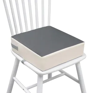 Toddler Dining Table Booster seat, PU Washable Waterproof Double seat Belt Non-Slip Bottom Booster seat for Dining Toddler, Portable Travel Increase Cushion