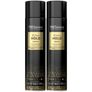 TRESemmé Hairspray, Extra Hold, 2-Pack – Moisturizing Hair Spray, Anti-Frizz Products, Humidity Protection, 14.6 Oz Ea