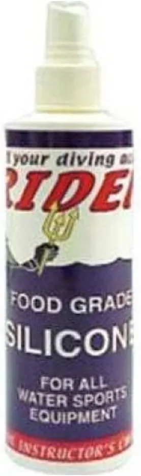 Trident Diving Equipment Food Grade Silicone Spray for Scuba, Snorkel, and Spearfishing Gear 8 FL OZ