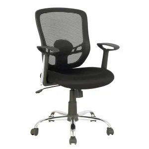 Tygerclaw 25" Mid Back Mesh Office Chair - Black|Fauteuil de bureau en mailles TygerClaw à mi-dossier - noir