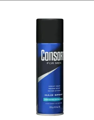 Unscented Extra Hold Hair Spray for Men, 8.3 oz., Shine Enhancing