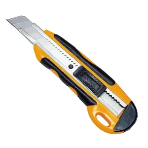 Utility Knife w/ Rubber Grip - 18mm - Heavy Duty - 24 / Box
