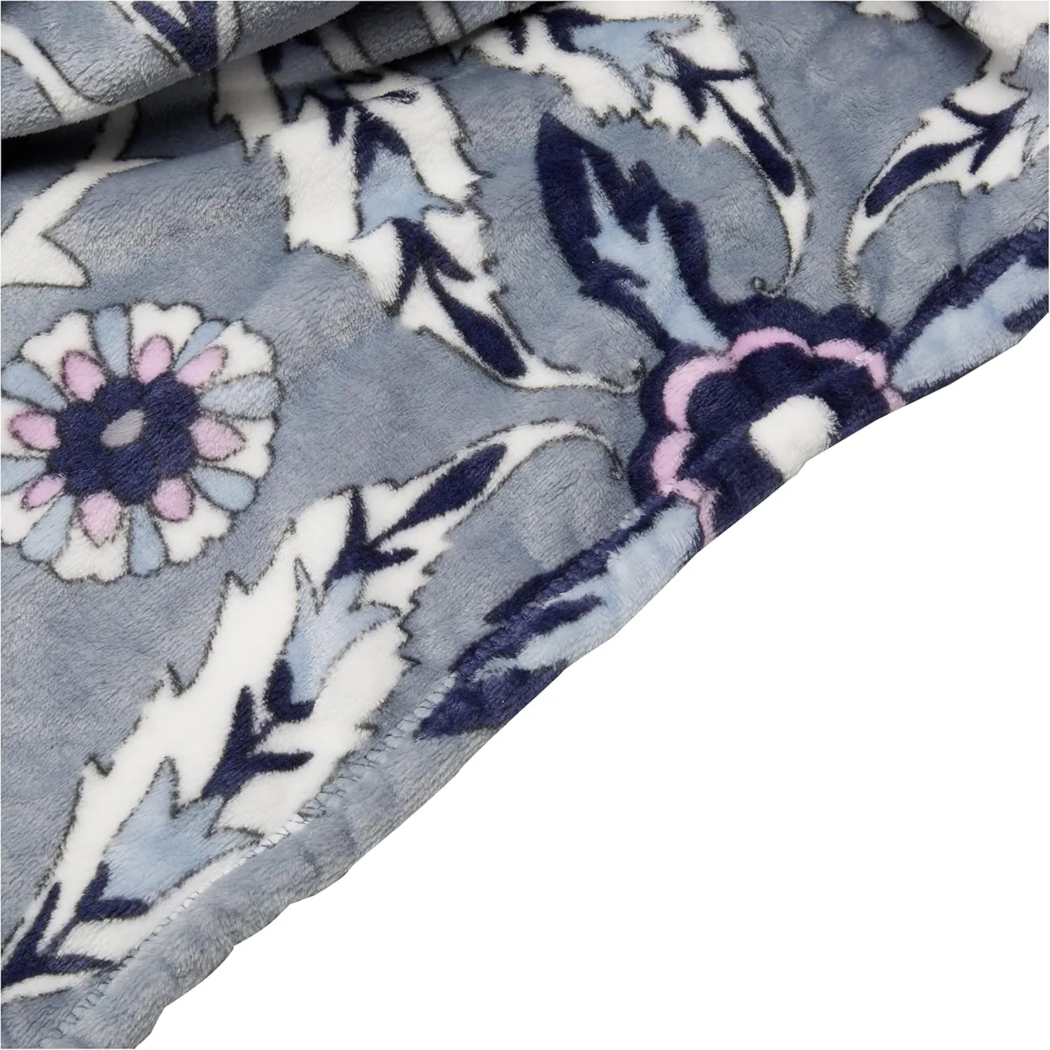 Vera Bradley Women's Fleece Plush Throw Blanket, Plaza Tile, 80 X 50