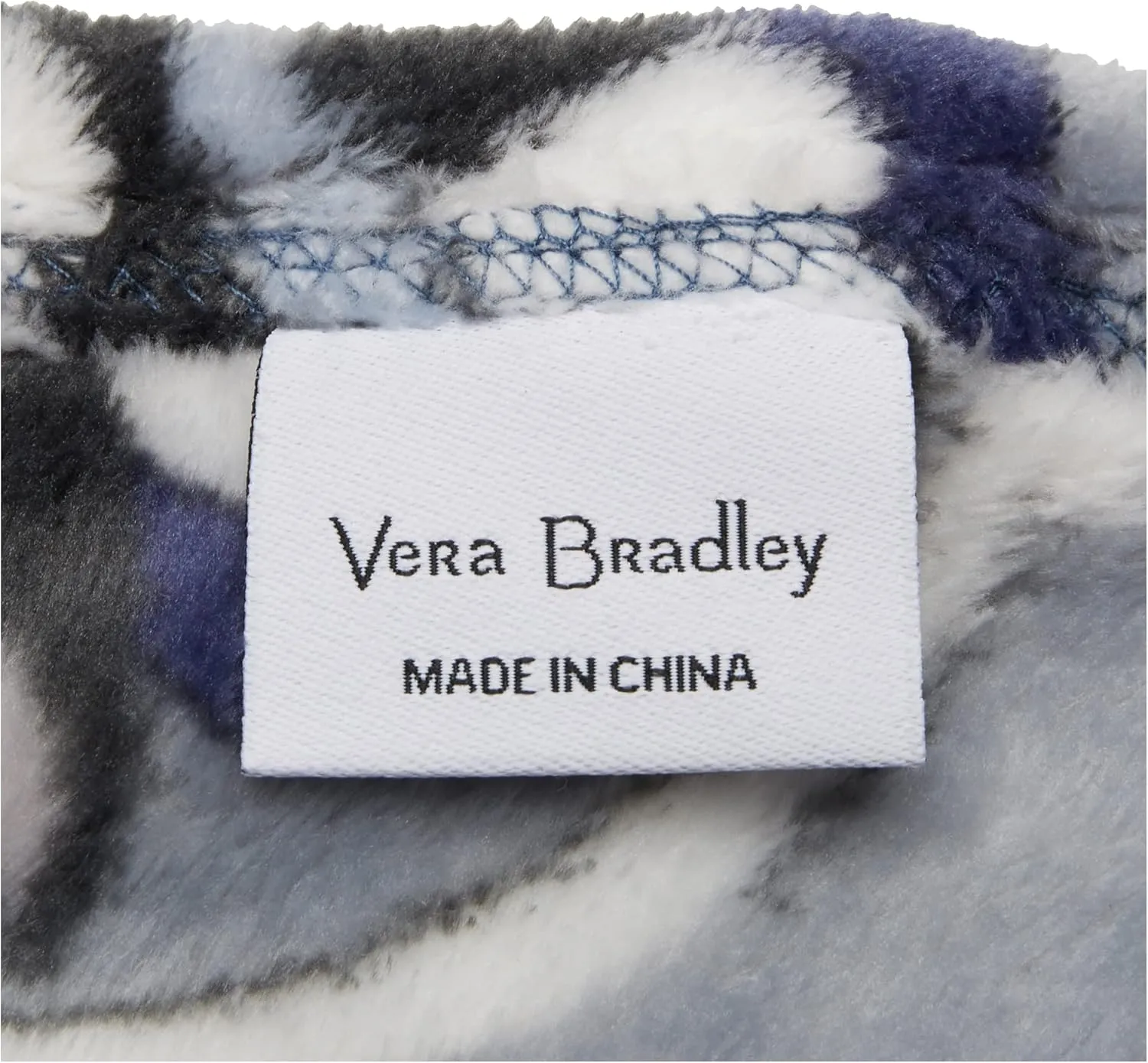 Vera Bradley Women's Fleece Plush Throw Blanket, Plaza Tile, 80 X 50