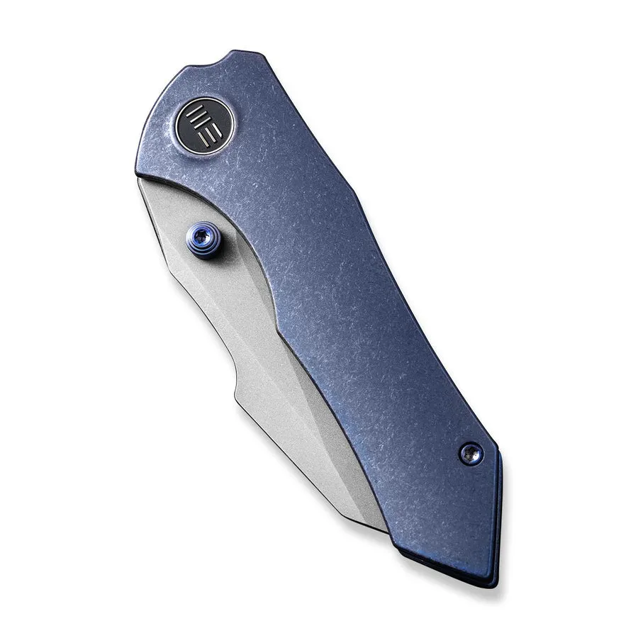 WEKNIFE High-Fin Thumb Stud Knife Titanium Handle