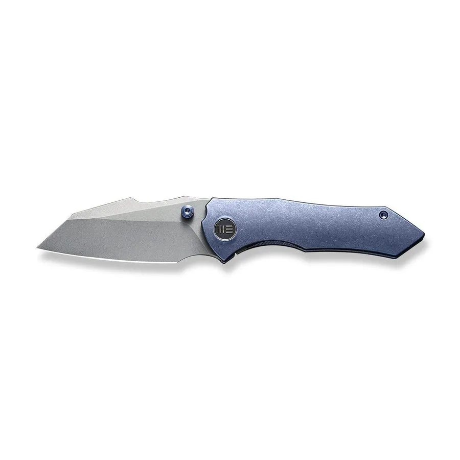 WEKNIFE High-Fin Thumb Stud Knife Titanium Handle