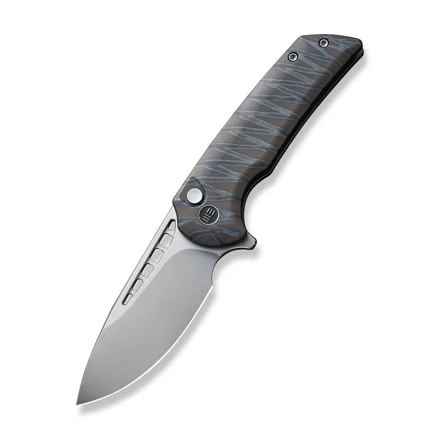WEKNIFE Mini Malice Flipper & Button Lock Knife Titanium Handle
