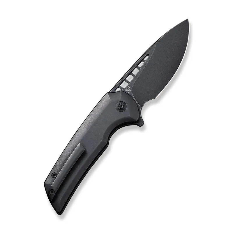 WEKNIFE Mini Malice Flipper & Button Lock Knife Titanium Handle