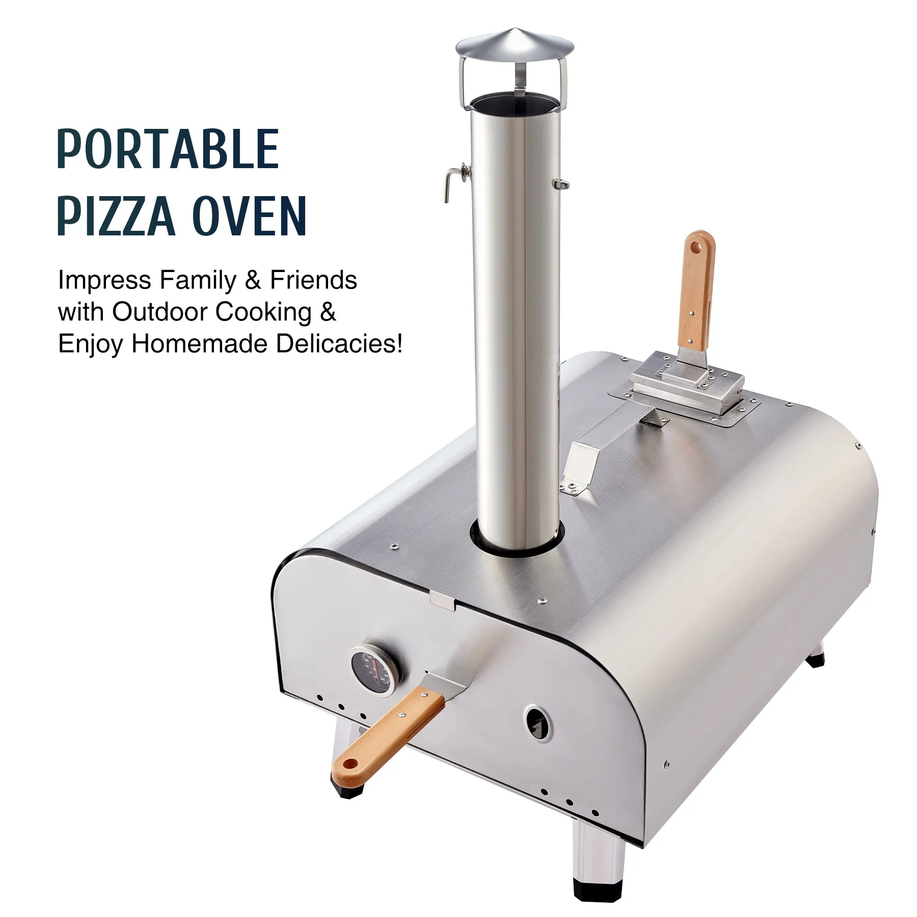 WILPREP Outdoor Pizza Oven, Portable Pizza Oven