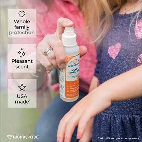 Wondercide - Mosquito, Tick, and Insect Repellent with Natural Essential Oils - DEET-Free Bug Spray and Killer - Safe for Family - Peppermint 2-Pack of 4 oz Bottle