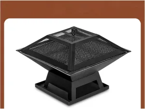 XCHEN Cooking tea, roasting stove, household outdoor charcoal grill, garden pot, Black, 245687