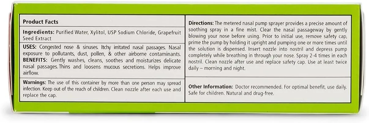 Xlear Natural Nasal Spray with Xylitol, 1.5 fl oz (Pack of 4)