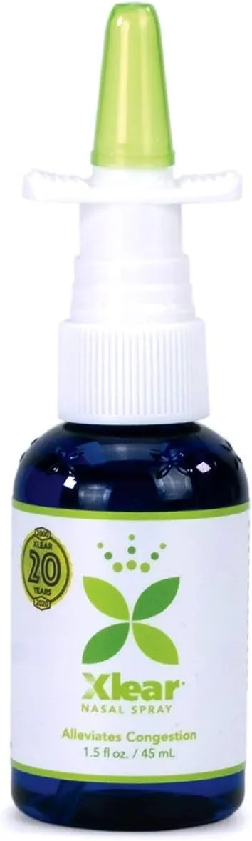Xlear Natural Nasal Spray with Xylitol, 1.5 fl oz (Pack of 4)
