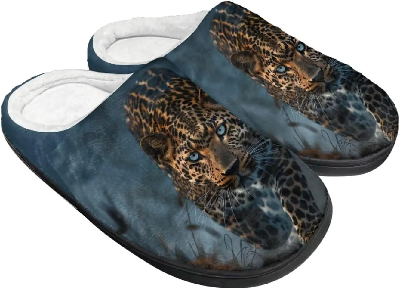 Xpyiqun House Shoes Soft Plush Fuzzy Warm Slippers Winter Home Slippers for Men Women Size 4-12