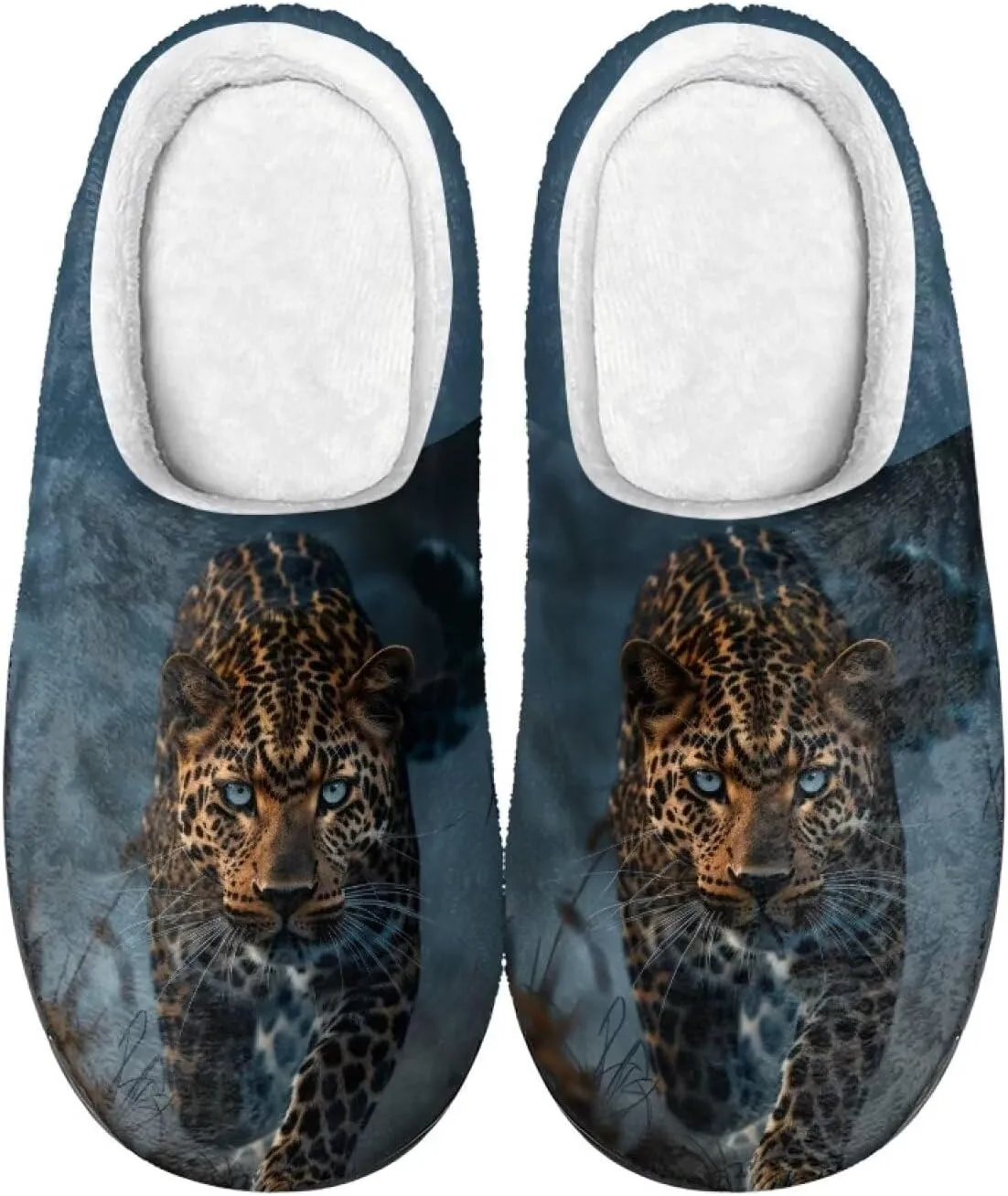 Xpyiqun House Shoes Soft Plush Fuzzy Warm Slippers Winter Home Slippers for Men Women Size 4-12