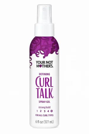 Your Not Mother's Cur'l Talk Spray Gel 6 oz pack of 1| Frizz Control & Cur'l Definition | Cur'ly Hair Styling Gel |Hair Products for Women | Spray Cream Alternative