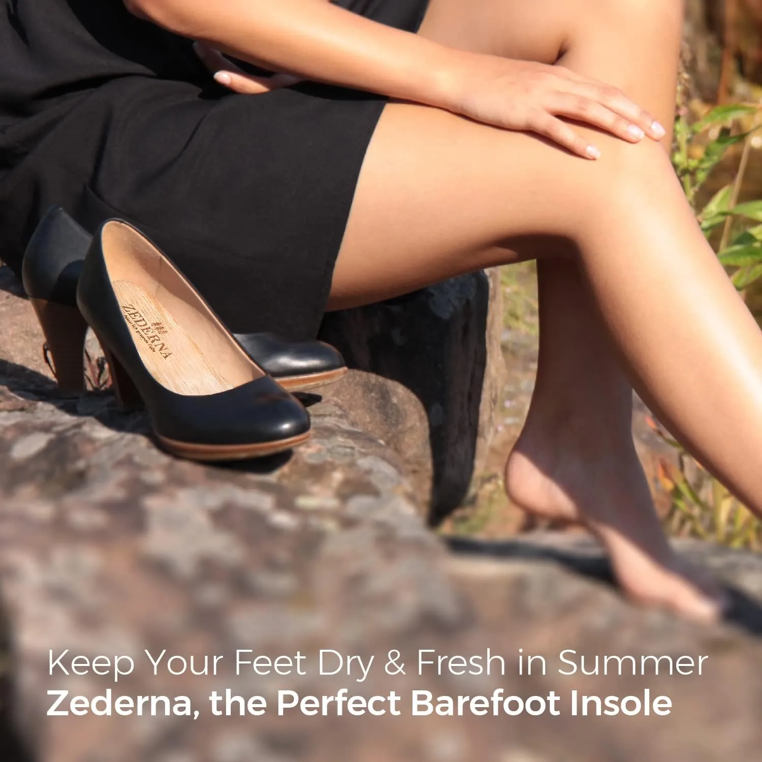 ZEDERNA Cedar Wood Shoe Insoles: Natural solution for sweaty feet, foot odor, athletes foot (Pack of 3), US Womens 12/US Men 10.5/EU 44, Cedar/Red