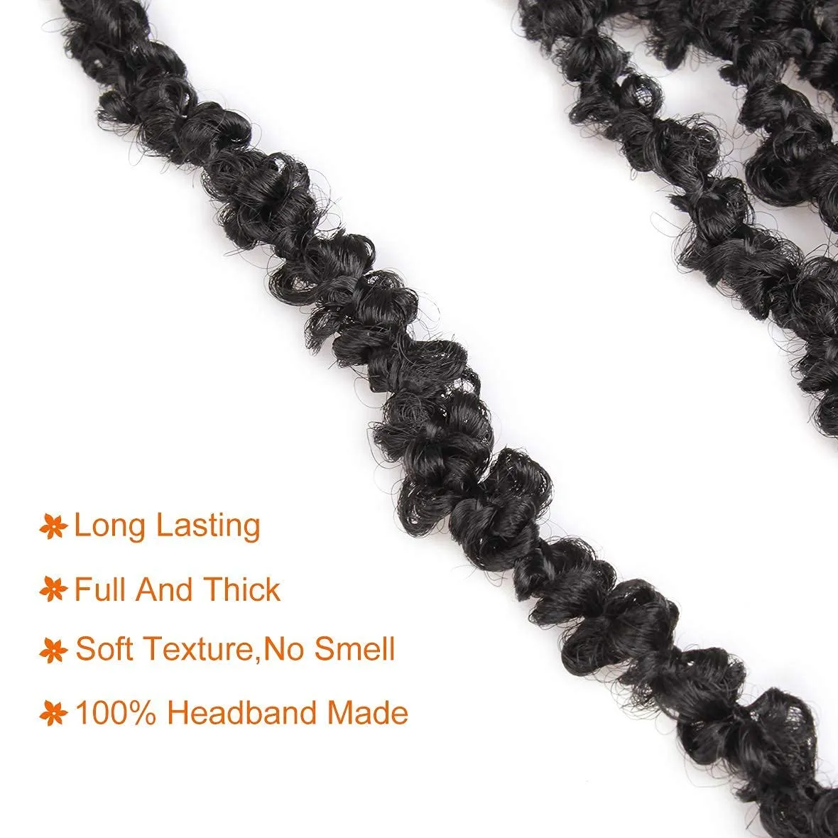 ZRQ 18 Inch Distressed Faux Locs Long Butterfly Locs Crochet Braids Hair Pre-looped Synthetic Soft Locs For Black Women Goddess Locs Hair Extensions (6 Pack 4#)